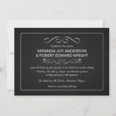 Invitations de mariage en tableau de bord simples  (Devant)
