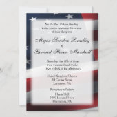 Invitations de Mariage et de réception du drapeau (Devant)