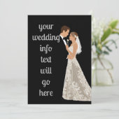 Invitations de mariage et invitations que vous pou (Debout devant)