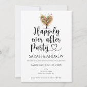 Invitations De Mariage Été Heureux Jamais Après Pa (Devant)
