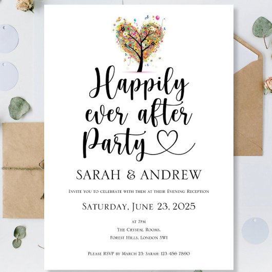 Invitations De Mariage Été Heureux Jamais Après Pa