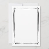 Invitations de mariage fantasque dessinées à la ma (Dos)