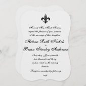 Invitations de mariage Fleur De Lis (Devant / Derrière)