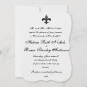 Invitations de mariage Fleur De Lis (Devant)