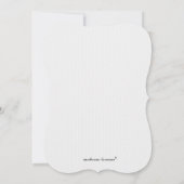 Invitations de mariage Fleur De Lis (Dos)