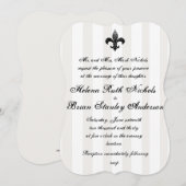 Invitations de mariage Fleur De Lis (Devant / Derrière)