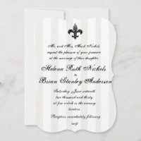 Invitations de mariage Fleur De Lis