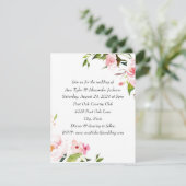 Invitations de mariage floral (Debout devant)