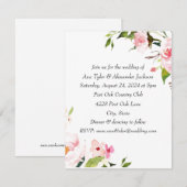 Invitations de mariage floral (Devant / Derrière)
