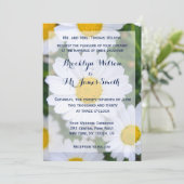 Invitations de mariage floral personnalisées (Debout devant)