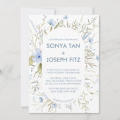 Invitations de mariage florales (Devant)