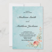 Invitations de mariage florales (Devant)