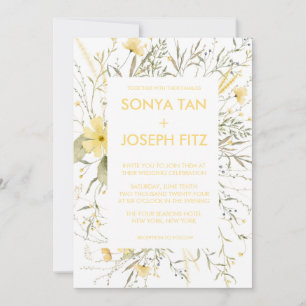 Invitations de mariage florales