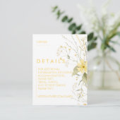 Invitations de mariage florales (Debout devant)