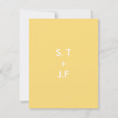 Invitations de mariage florales (Dos)