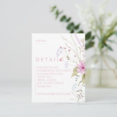 Invitations de mariage florales (Debout devant)
