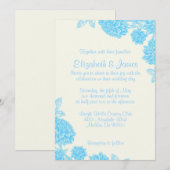 Invitations de mariage florales de luxe (Devant / Derrière)