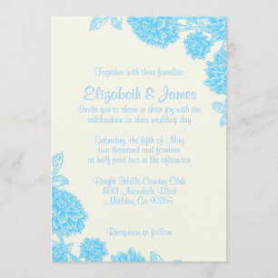 Invitations de mariage florales de luxe