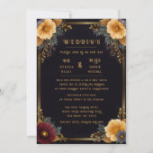 Invitations de mariage florales élégantes (Devant)