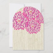 Invitations de mariage florales modernes Chrysanth (Dos)