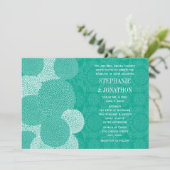 Invitations de mariage florales modernes Chrysanth (Debout devant)