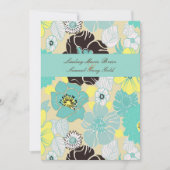 Invitations de mariage ~ flores d'été pavot bleu (Devant)