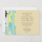 Invitations de mariage ~ flores d'été pavot bleu (Dos)