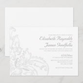 Invitations de mariage florissantes (Devant / Derrière)