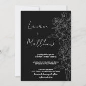 Invitations de mariage Flower Art (Devant)