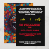 invitations de mariage folles (Devant / Derrière)