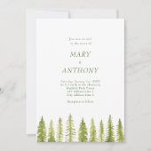 Invitations de mariage forestier (Devant)
