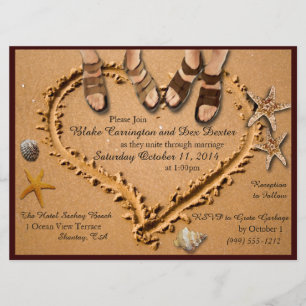 Invitations de mariage gay Beach