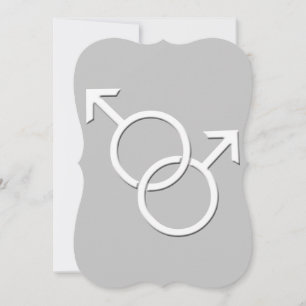 Invitations de mariage gay pride Cartes d'amour du