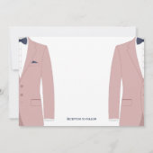 Invitations De Mariage Gay Rose Et Bleu (Dos)