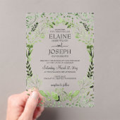 Invitations de mariage Glam Greenery (In situ (ordinateur de poche))