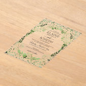 Invitations de mariage Glam Greenery (Poser)