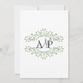 Invitations de mariage Glam Greenery (Dos)