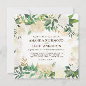 Invitations de mariage Gold et Champagne (Devant)