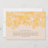 Invitations de mariage Gold Floral (Devant)