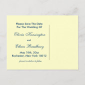 Invitations de mariage Gold Peacock (Dos)