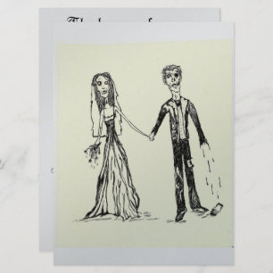 Invitations de mariage gothique