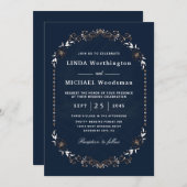 Invitations de mariage gothique (Devant / Derrière)