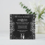 Invitations de mariage gothique et de mariage de s (Debout devant)