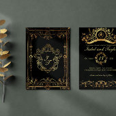 Invitations de mariage gothique Vintage unique