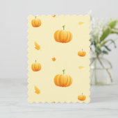 Invitations de mariage grâces citrouilles (Debout devant)