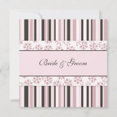 Invitations De Mariage Grèves Roses (Devant)