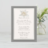 Invitations de mariage gris (Debout devant)