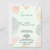 Invitations de mariage gris beige (Devant)