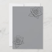 Invitations de mariage gris | Élégance moderne (Dos)