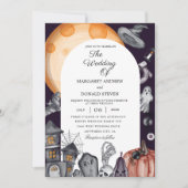invitations de mariage halloween (Devant)